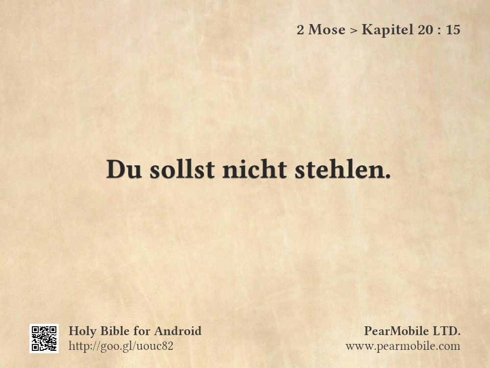 2 Mose, Kapitel 20:15
